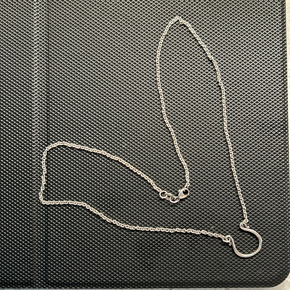 James Avery Horseshoe Charm Holder Necklace